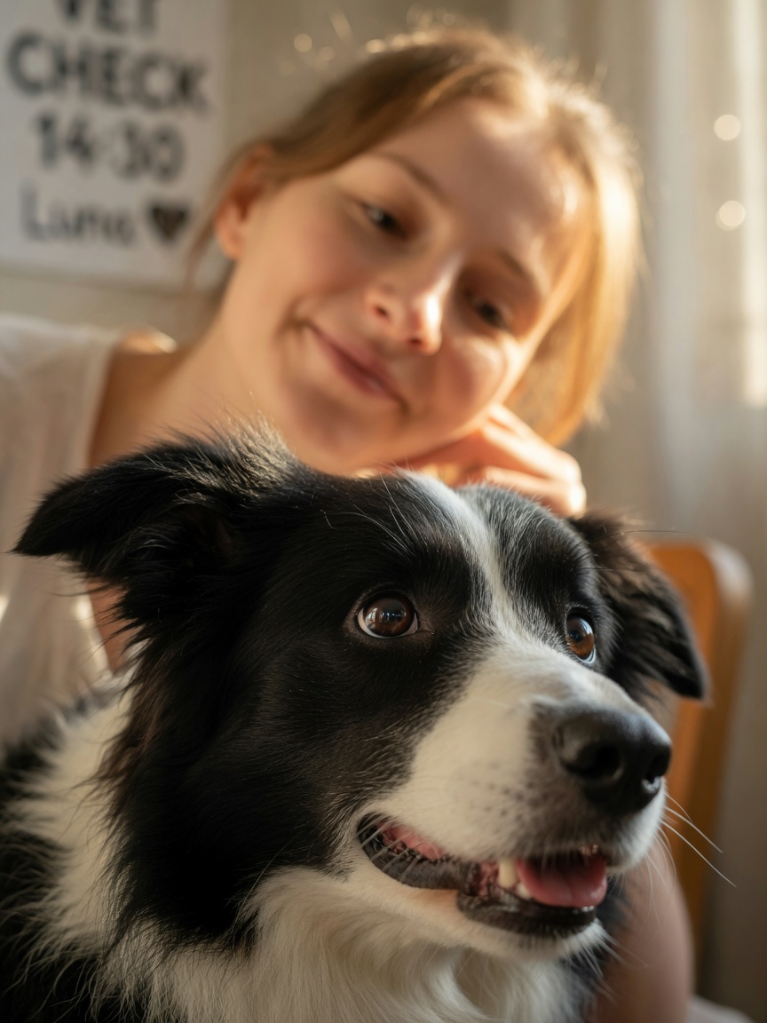 Close-up van ogen van hond gericht met affectie, die oxytocine bonding vertegenwoordigt