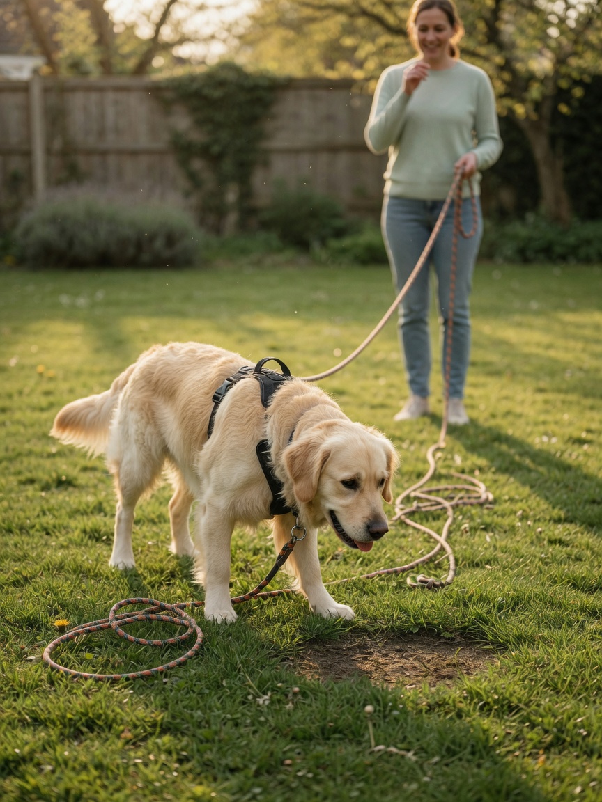 Een trainer die een hoogwaardige beloning aan een gerichte hond presenteert tijdens de opladingsfase van opbouw van herinnering-commando.